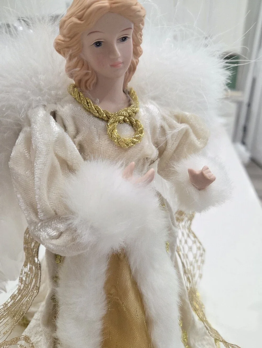 Angel Tree Topper Shelf Decor Mantel Christmas